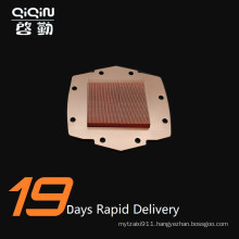 High precision skived fin copper heat sink